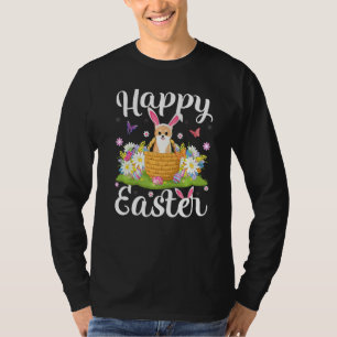 Camiseta Akita Inu Perro Semana Santa Huevos Caza Floral Ak