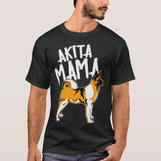 Camiseta Akita Mama Design Akita Mamá Mascota Dueña De Perr