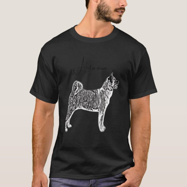 CAMISETA AKITA MOM DOG (Anverso)