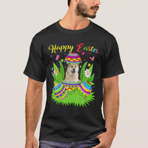 Camiseta Akita Perro Amante Floral Huevo de Pascua Gracioso
