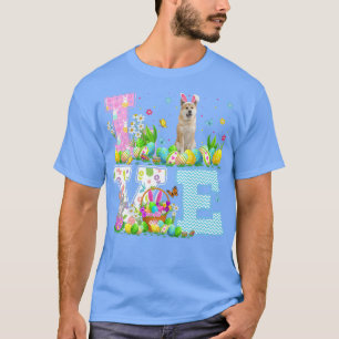 Camiseta Akita Perro Pascua Huevo Caza Graciosa Amor Pascua