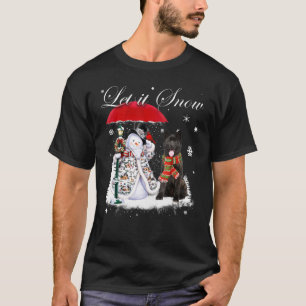 Camiseta Akita Santa Dog Navidades Snowman Navidad Pajama