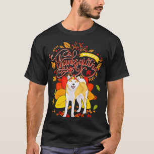 Camiseta Akita viste a Gorra turco caerse Acción de Gracias