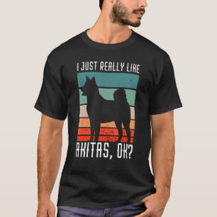 Camiseta Akita, yo solo retro la cosecha de chiba inu