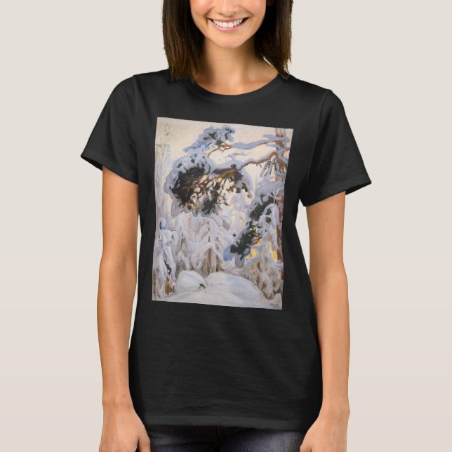 Camiseta Akseli Gallen-Kallela - Bosque en invierno (Anverso)