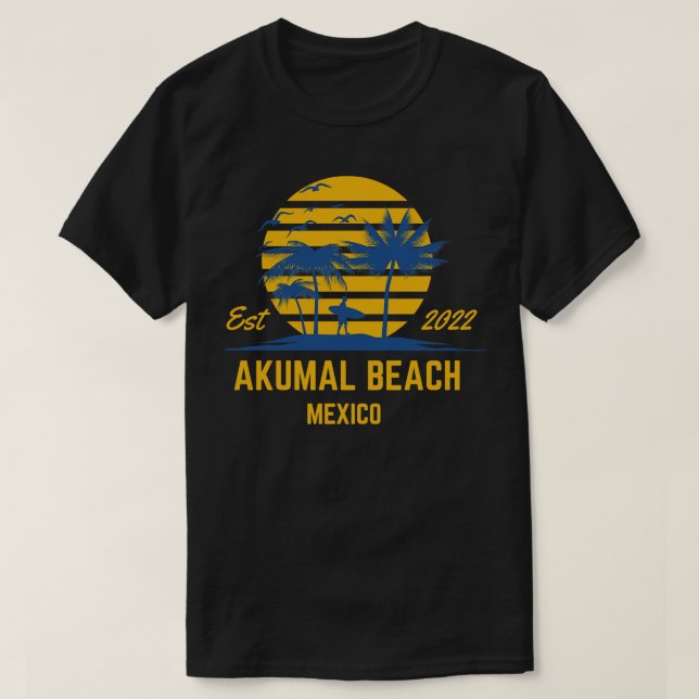 Camiseta Akumal Beach México 2022 (Diseño del anverso)