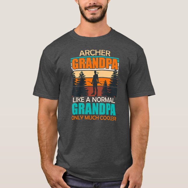 Camiseta Al abuelo arquero le gusta el abuelo normal solame (Anverso)