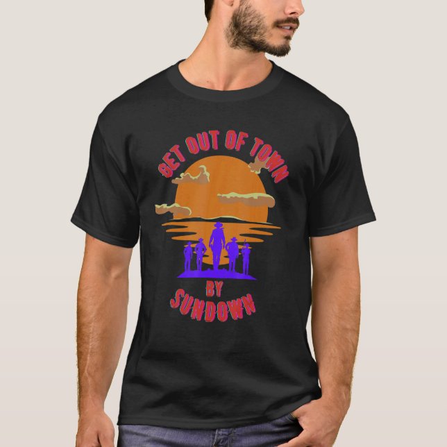 Camiseta Al amanecer sal de la ciudad de Tee (Anverso)