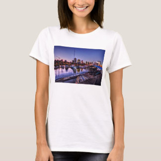 Camiseta Al Atardecer - canoas de Canoas en la puesta del