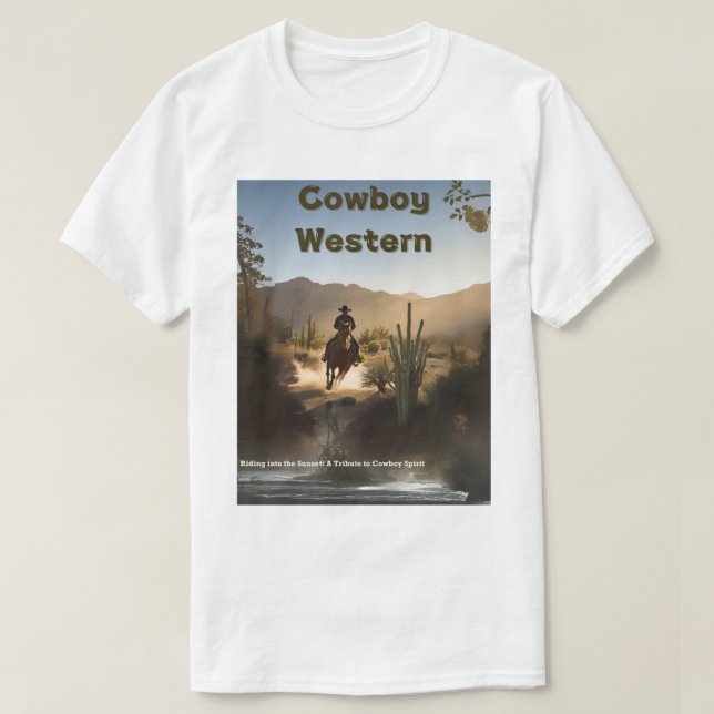 Camiseta Al atardecer: Celebrando el legado de los Vaqueros (Diseño del anverso)