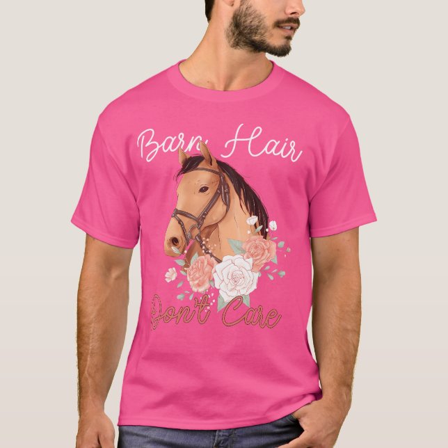 Camiseta Al Cabello De Barn No Le Importa El Divertido Chic (Anverso)