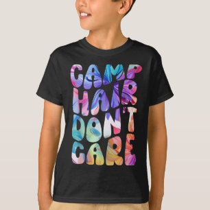 Camiseta Al Cabello Del Campamento No Le Importa La Campaña