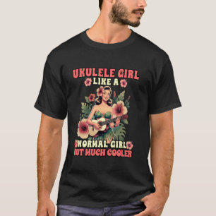 Camiseta Al Chica Hawai Uke Ukulele Le Gusta Un Chica Norma