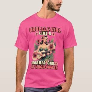 Camiseta Al Chica Hawai Uke Ukulele Le Gusta Un Chica Norma