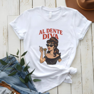 Camiseta Al Dente Diva   Camisas retro de estrella pop ital