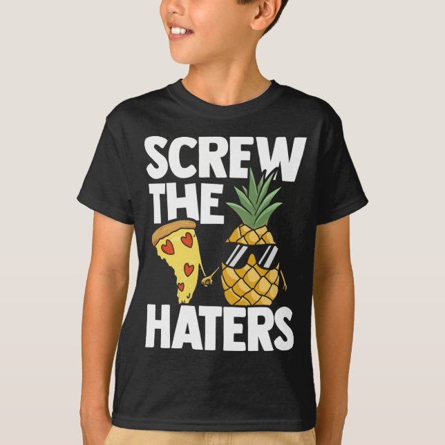 Camiseta Al diablo con los que odian Pizza Lover Comer Pizz (Anverso)