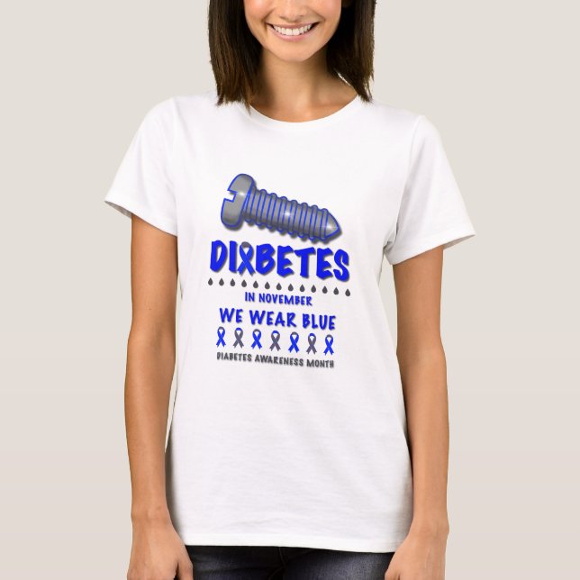 Camiseta Al diablo la diabetes en noviembre, usamos la conc (Anverso)