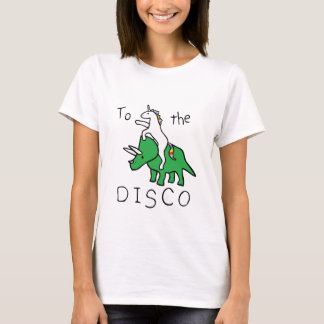 Camiseta Al disco (Triceratops del montar a caballo del