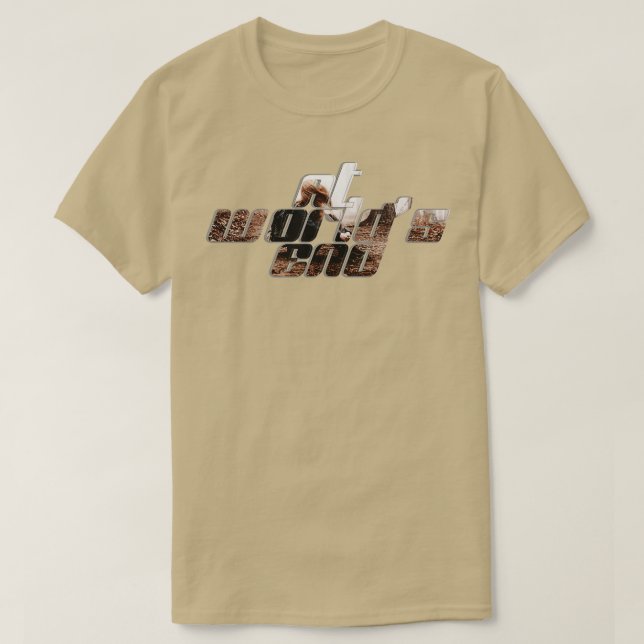 Camiseta Al final del mundo (Diseño del anverso)