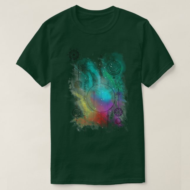 Camiseta Al fondo de la luz de las estrellas (Diseño del anverso)