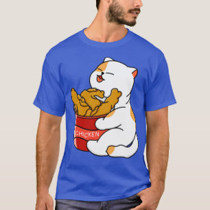 Camiseta Al gato le encanta el pollo frito
