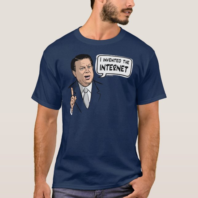 Camiseta Al Gore, inventé el Internet (Anverso)