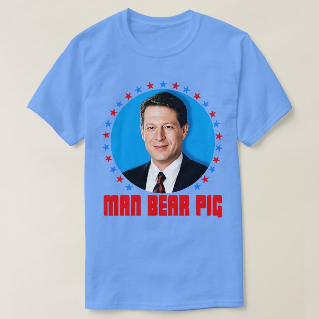 Camiseta Al Gore Man Bear Pie (Diseño del anverso)