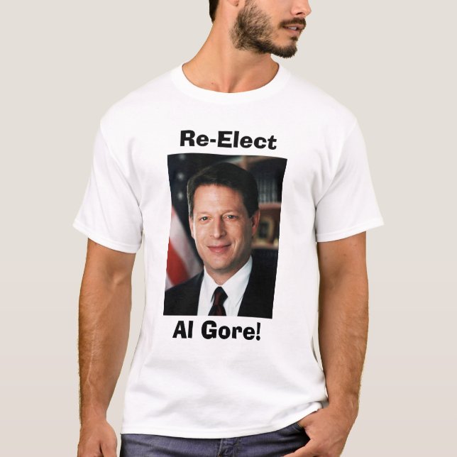 Camiseta ¡Al Gore, reelige, Al Gore! (Anverso)