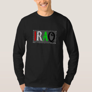 Camiseta Al Iraq en caligrafía inglesa Guay Orgullo Iraq