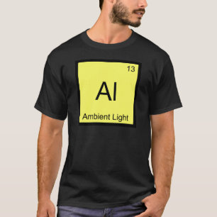 Camiseta Al - Luz Ambiental Símbolo de Elemento de Química