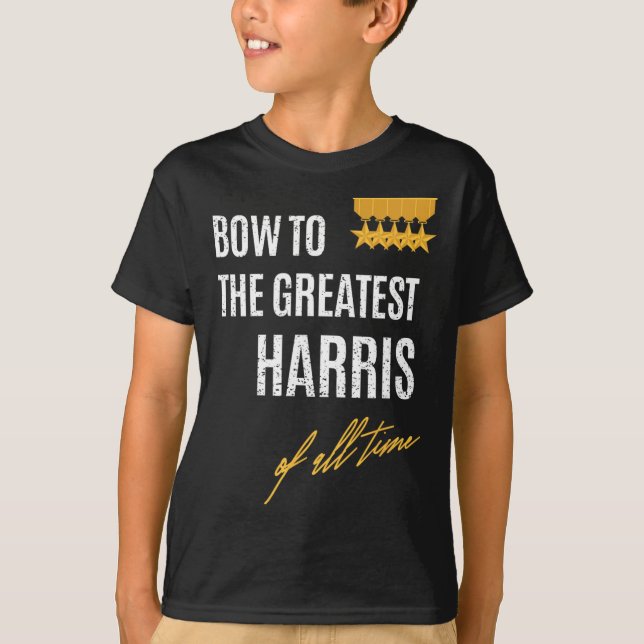 Camiseta Al Mayor Harris De Todos Los Tiempos Dados Primero (Anverso)
