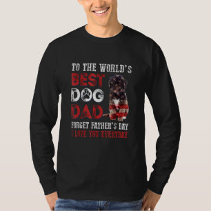 Camiseta Al mejor perro del mundo: Feliz Día del Padre
