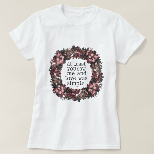 Camiseta Al Menos Me Viste (Diseño del anverso)