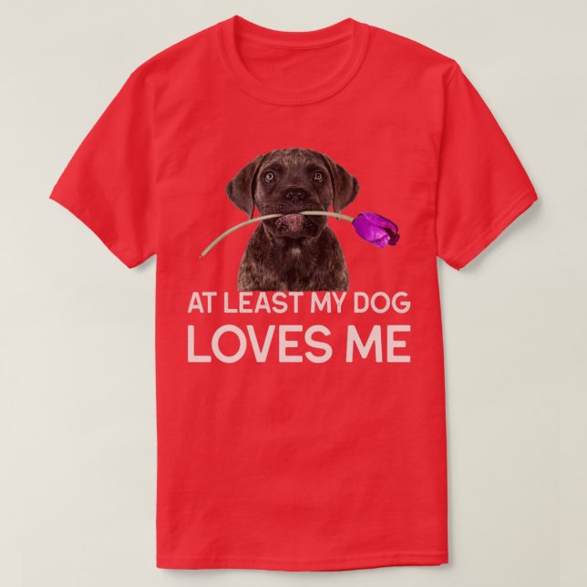 Camiseta Al menos mi perro me quiere (Diseño del anverso)