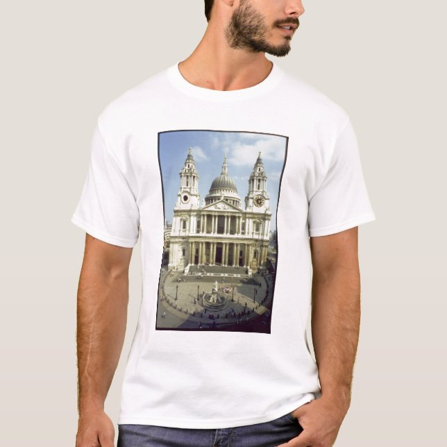 Camiseta Al oeste frente de la catedral de San Pablo, (Anverso)