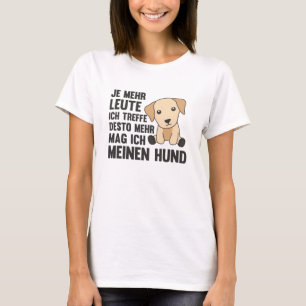 Camiseta Al perro Labrador Brown no le gustan los perros