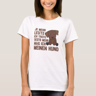 Camiseta Al perro Labrador Brown no le gustan los perros