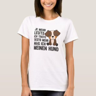 Camiseta Al perro pastor australiano no le gusta la gente