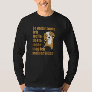 Camiseta Al perro pastor australiano no le gusta la gente