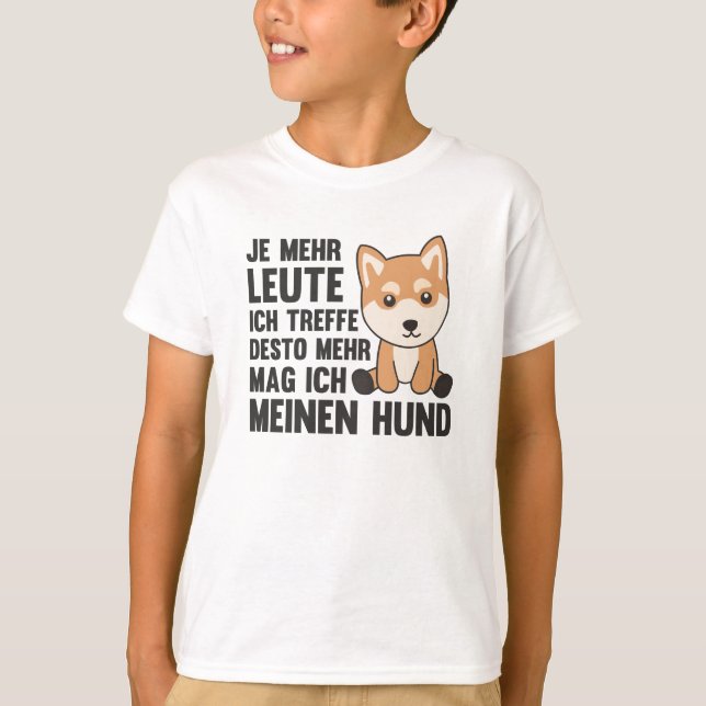 Camiseta Al perro Shiba Cute no le gustan los perros (Anverso)