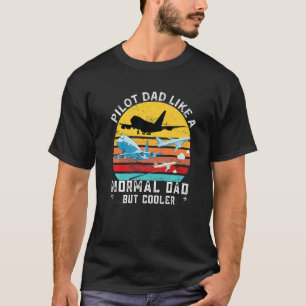 Camiseta Al Piloto De Citas De Aviación Le Gusta Un Papá No