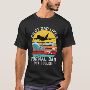 Camiseta Al Piloto De Citas De Aviación Le Gusta Un Papá No