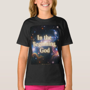 Camiseta Al principio, Dios - Tee gráfico