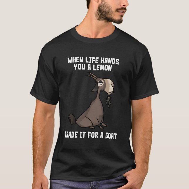 Camiseta Al propietario de la cabra le encanta el comercio  (Anverso)