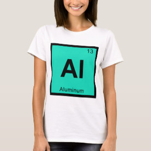 Camiseta Al - Química del Aluminio Símbolo de la Tabla Peri