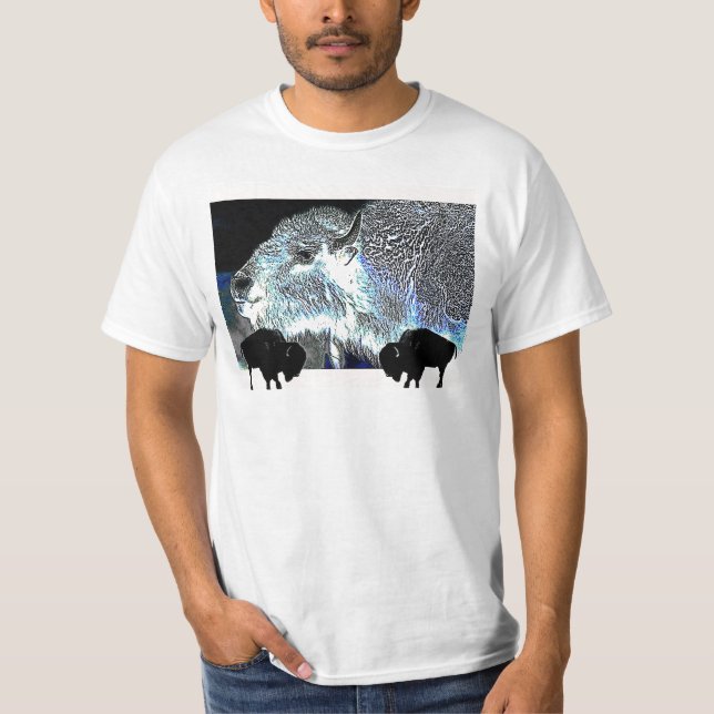 Camiseta al sudoeste del arte del búfalo (Anverso)
