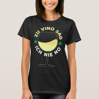 Camiseta Al vino nunca digo que no juego de copas de vino