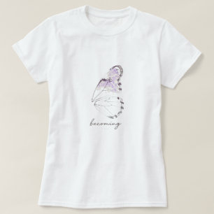 Camiseta ala de mariposa en transformación