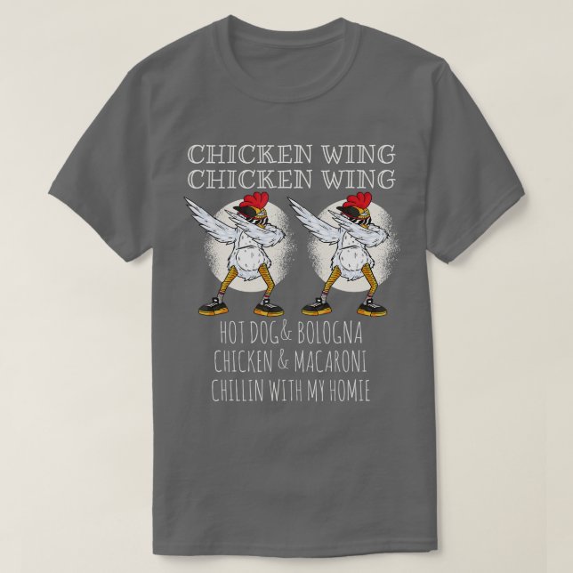 Camiseta Ala de pollo Ala de pollo niños divertidos (Diseño del anverso)