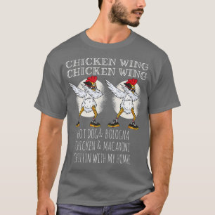 Camiseta Ala de pollo Ala de pollo niños divertidos